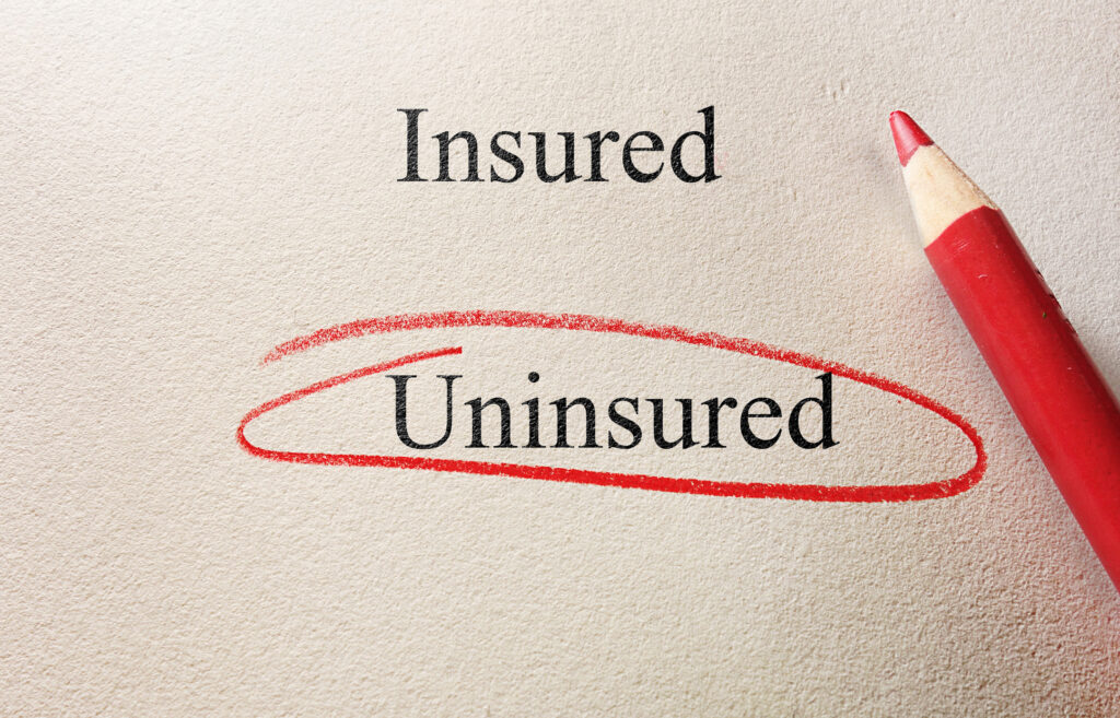 uninsured red circle